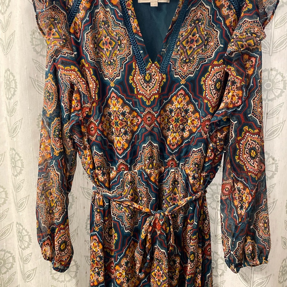 Loft Bohemian Print Maxi Dress XL - Picture 13 of 16